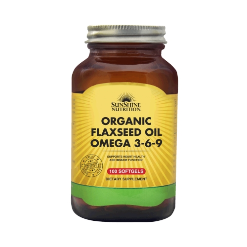 Sunshine Nutrition Organic Flaxseed Oil Omega 3-6-9  